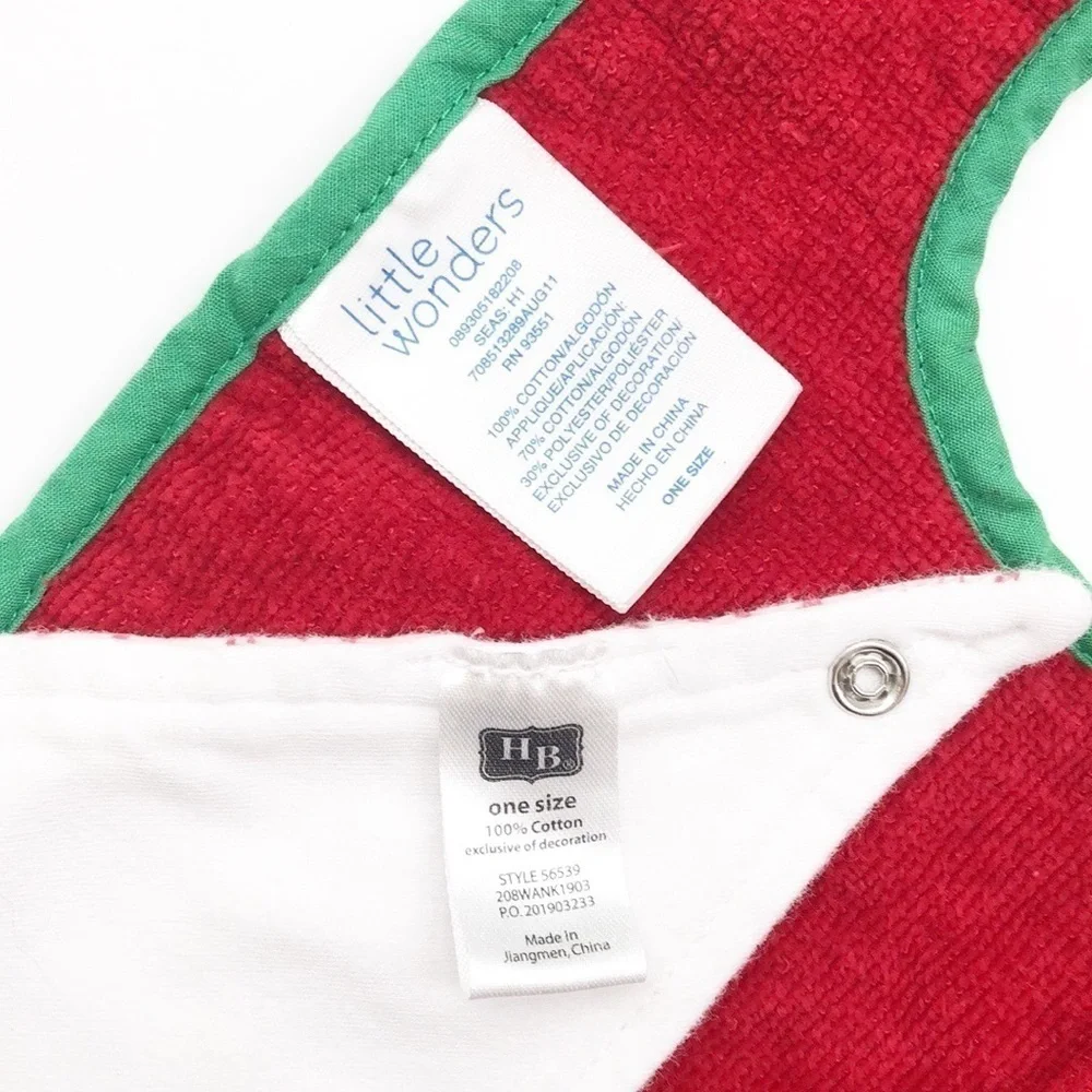 Little Wonders Baby’s First Christmas baby bib set